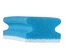 Non-woven sponge with grip strip blue/white scratch-free 7x15cm pack of 10 
