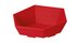 Gift basket mini 6-cornered red 24x23x4,8/8,5cm 