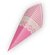 Lace bags "rhombus" pink 19cm/125g 