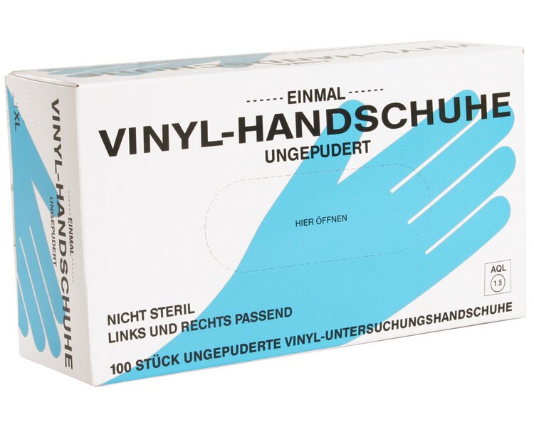 Einmalhandschuhe Vinyl Größe S ungepudert 