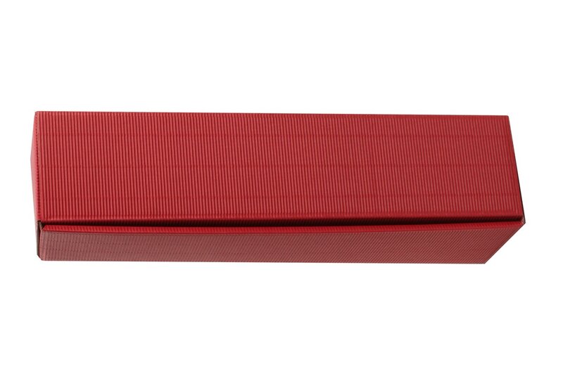Gift box open wave bordeaux for 1 bottle 