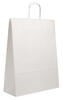 Produktbild Papiertragetaschen 100g/m&sup2; wei&szlig; 32+12x41cm mit Papierkordel