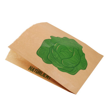 Pleated bag "Lettuce head" 30+11x32cm