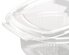 Salad box oval R-PET 500 ml with hinged lid 