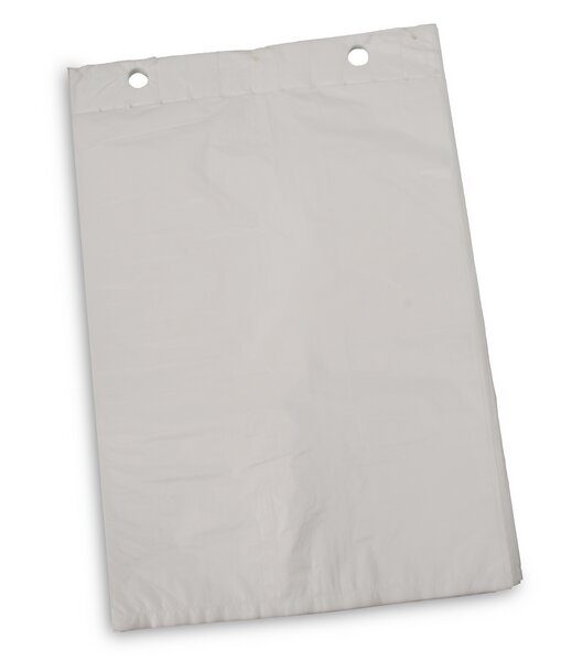 Flat bag HDPE transparent 30x50cm+3cm block strip 