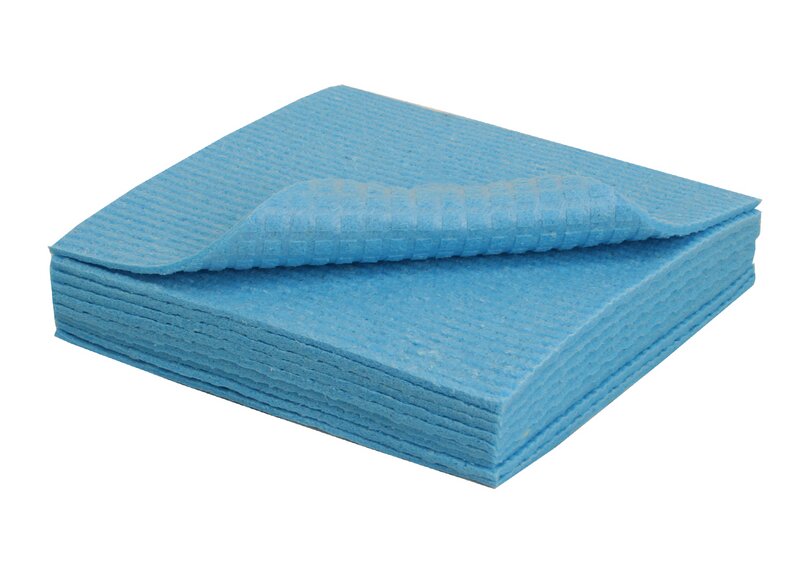 Schwammtuch 18x20cm blau 10er Pack 