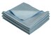 Microfasertuch Glas- und Fenstertuch 40x40cm blau 