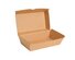 Snack box brown 175x90x84mm with hinged lid 