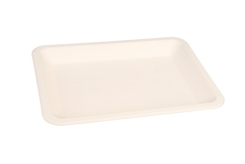 Bagasse-Tray weiß 200x150x16mm 