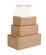 Finger food box brown with hinged lid 136x85x53mm 