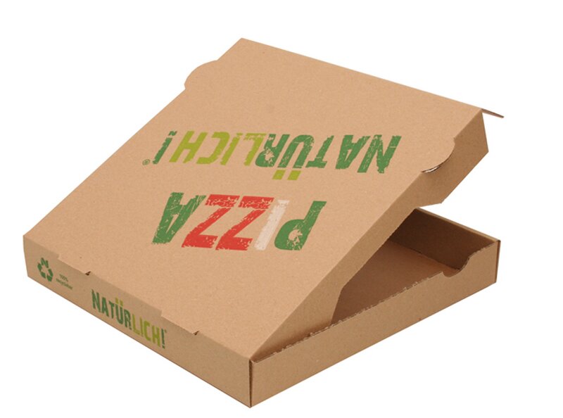 Natural" pizza boxes 28x28x4cm Francia 