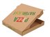 Natural" pizza boxes 28x28x4cm Francia 