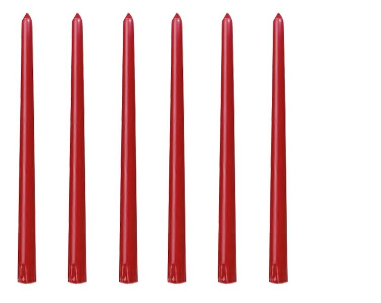 Leuchterkerzen bordeaux DUNI 250mm &Oslash; 22mm 