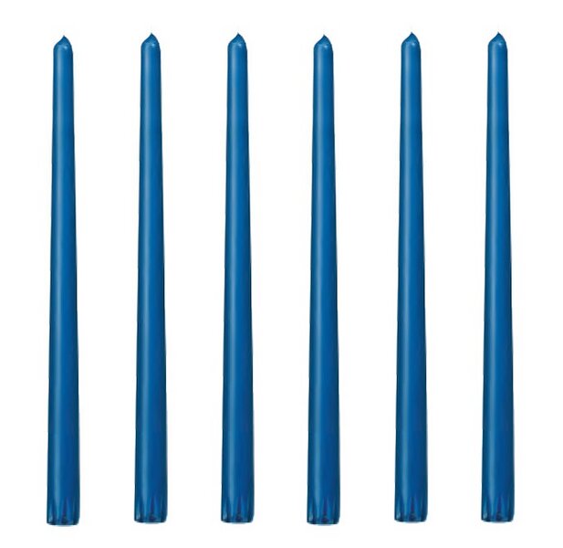 Leuchterkerzen dunkelblau DUNI 250mm &Oslash; 22mm 