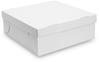 Produktbild Tortenkarton aus Wellpappe wei&szlig; zweiteilig 32x32x12cm