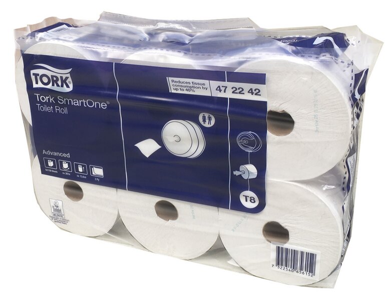 TORK SmartOne Toilettenpapier 2-lagig weiß 1150 Blatt 