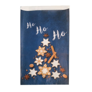Faltenbeutel "Ho Ho HO" 20+7x32cm