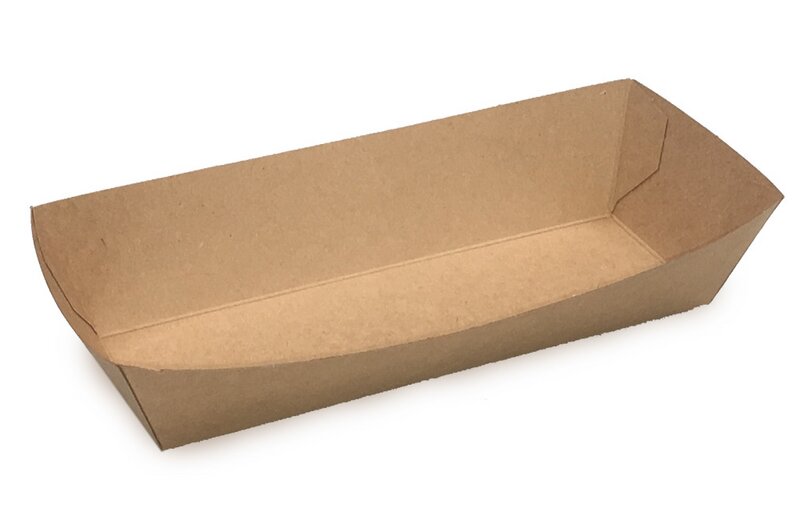 Food Tray braun Kraft 21,5 x 9,5 x 4,5cm 