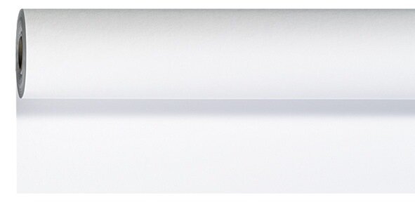 Tischdecke DUNICEL wei&szlig; 40m x 1,18m Tischdeckenrolle 