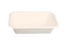 Produktbild Snackschale aus Bagasse wei&szlig; 215 &times; 140 &times; 52 mm