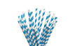 Produktbild Papier Trinkhalme blau/wei&szlig; 6x210mm 250 St&uuml;ck/Beutel 