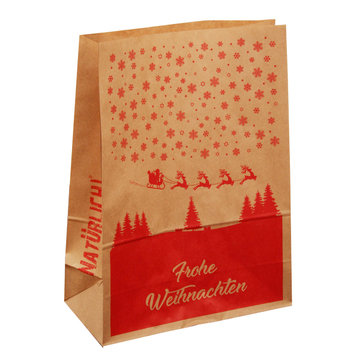 Carry-Bags braun "Frohe Weihnachten"