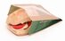 Organic transparent strip bag with glassine window 12+6x18cm 