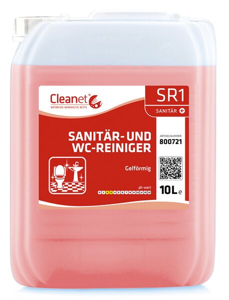 Sanitärreiniger und WC-Reiniger gelförmig Cleanet SR1 10Liter 