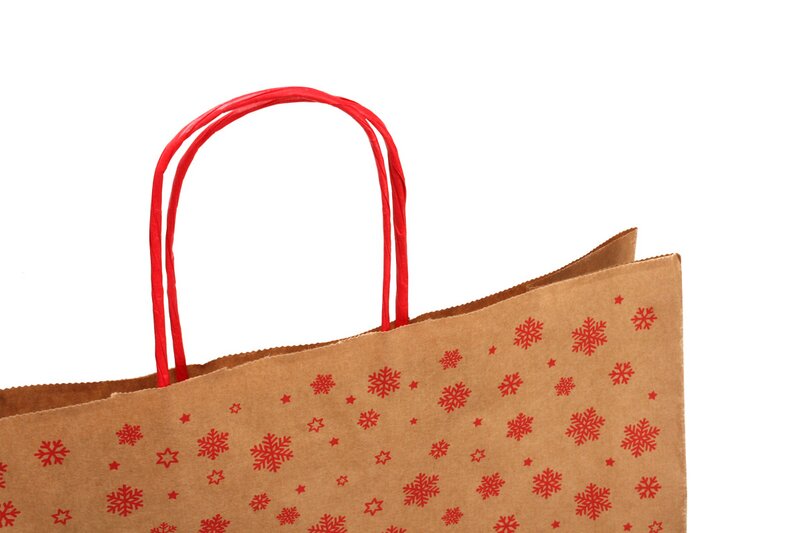 Weihnachtstragetaschen Papier "Frohe Weihnachten" 45+17x48cm 