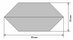 Bodenbeutel Glaspapier Goldsterne 95x160mm 