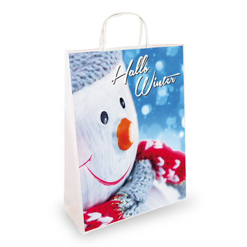 Papiertragetaschen Hallo Winter
