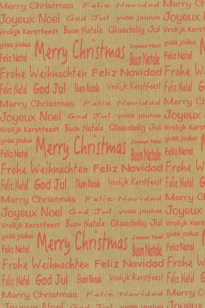 Weihnachtspapier "Frohe Weihnachten" rot 70cm x 100m 