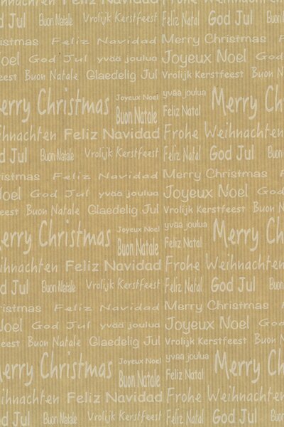 Weihnachtspapier "Frohe Weihnachten" weiß 70cm x 100m 