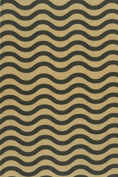 Geschenkpapier Wellen schwarz 70cm x 100m 