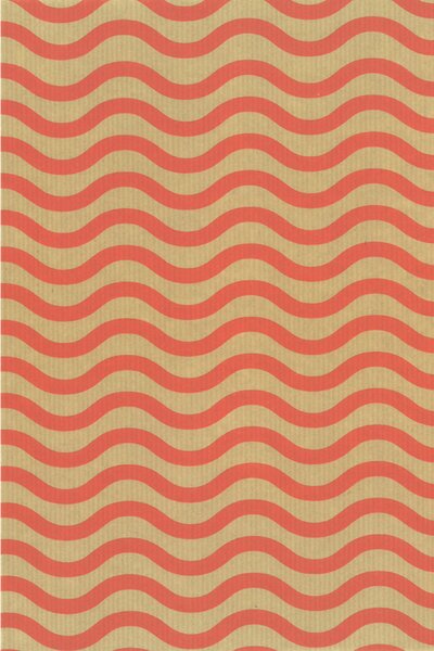 Geschenkpapier Wellen rot 70cm x 100m 