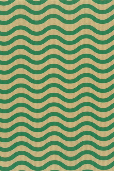Geschenkpapier Wellen grün 70cm x 100m 