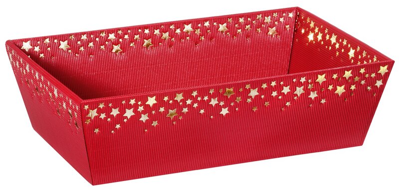 Gift basket "Starry rain red" 336 x 196 x 110mm -Medium- 