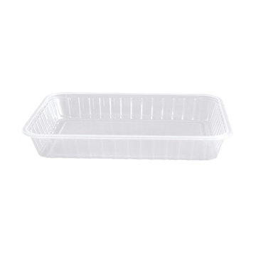 Rectangular tray PS clear