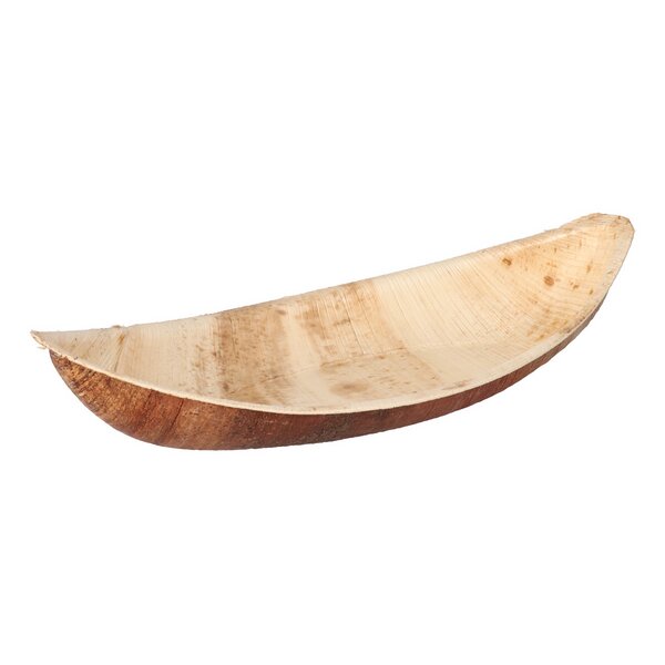Palmblatt Boot Schale 30 x 12,7 cm 