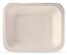 Organic meal tray Bagasse 614 800ml white undivided 233x182x40mm 