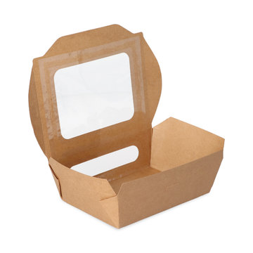 Salad box with window and lid