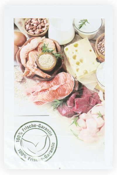 ND flat bag bleached "Freshness Guarantee" 25x38+3cm 