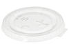 Produktbild Bio Flachdeckel PLA &Oslash; 95mm mit Kreuzstanzung transparent 