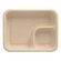 Bagasse Nacho-Tray gro&szlig; natur mit Dipp-Fach 