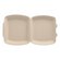 Organic menu boxes bagasse natural undivided HP4 