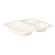 Bio Menüschale Bagasse weiß 3-geteilt 265x247x42mm 