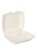 Menu boxes bagasse white 3-section HP4-3 240 x 195 x 72 mm 
