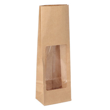 Block bottom bag with BOPP insert