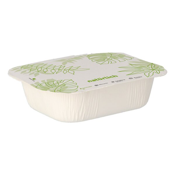 Siegelschale aus Hartpapier 290ml C-PET beschichtet 