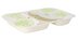 Hard paper sealing tray 2-section 580+380ml C-PET dam. 